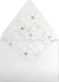 Golden Magnolias (Invitation) - Carolina Herrera Envelope