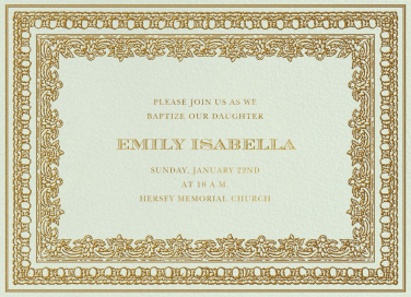 Grand Palais - Baptism & Christening Invitation by Ladurée