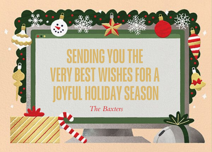 Home Screen - Holiday Card by Paperless Post - Back