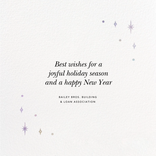 A Glowing New Year by Paperless Post - Back