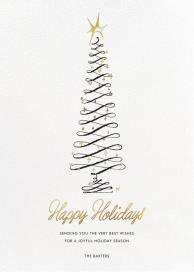 Curlicue Tree - Holiday Card by kate spade new york