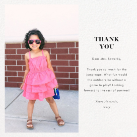 Split Square - Thank You Card by Paperless Post