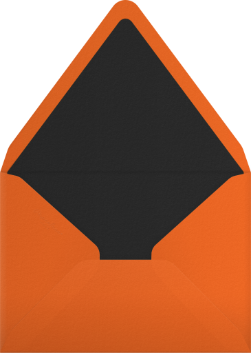 Pumpkin Head Halloween Invitation Envelope