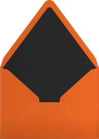 Pumpkin Head Halloween Invitation Envelope
