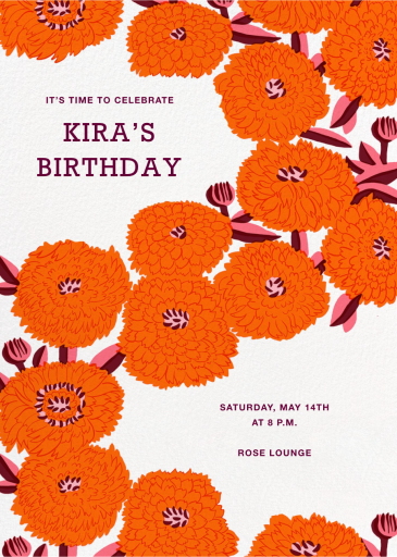 Marigold Hour - Birthday Invitation by Marimekko