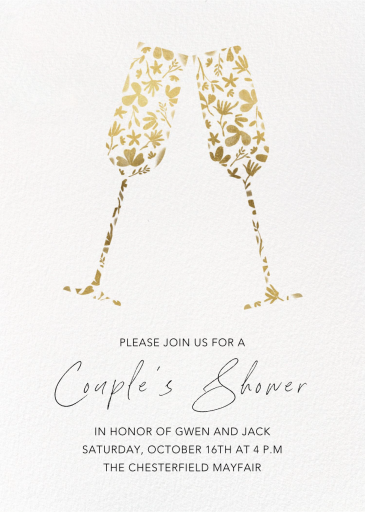 Floral Flutes - Invitation by Paperless Post