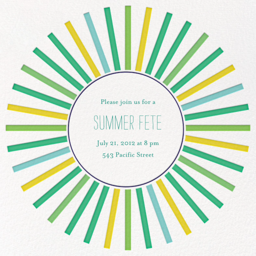 Sweden in the Summer - Invitation by Mr. Boddington's Studio