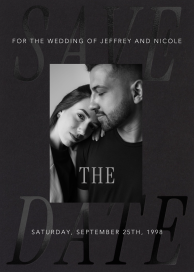 Embossed Editorial - Save the Date by Paperless Post