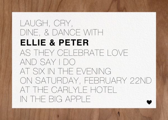 Memoir - Wedding Invitation by Paperless Post