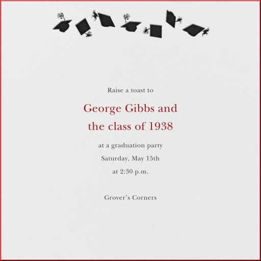 Graduation Hats - Celebration Invitation by Paperless Post