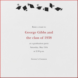 Graduation Hats by Paperless Post