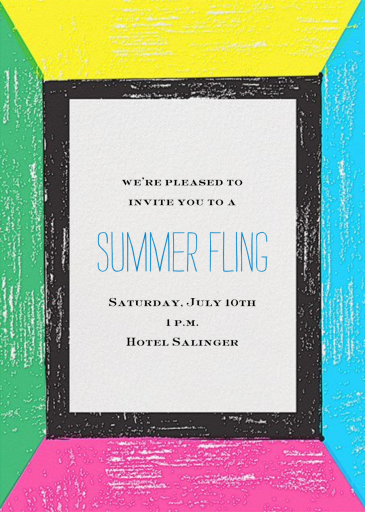 Bright Lights, Big Party - Invitation by Mr. Boddington's Studio