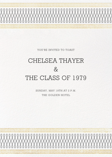 Spirals (Invitation) - Graduation Party Invitation by Paperless Post