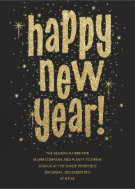 Glitter and Glee (New Years) by Paperless Post