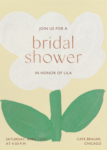 Fresh Bloom - Bridal Shower Invitation by Moglea