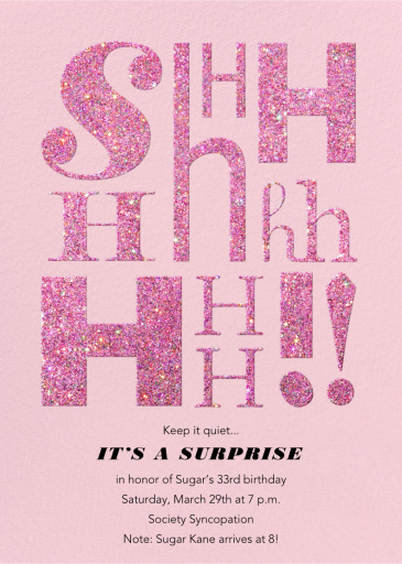 It's Called a “Secret” - Surprise Party Invitation by Paperless Post