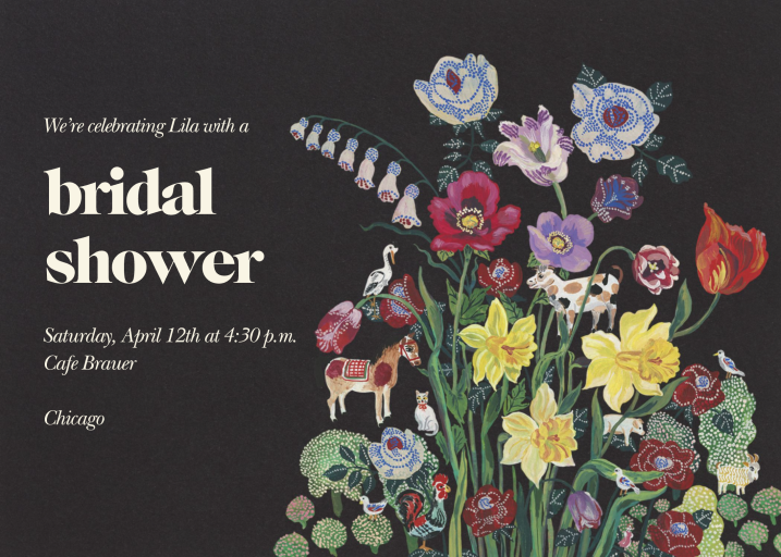 Bloom Variety - Bridal Shower Invitation by Nathalie Lété