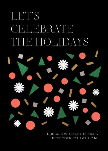 Merry Confetti - Corporate Holiday Party Invitation by Paperless Post