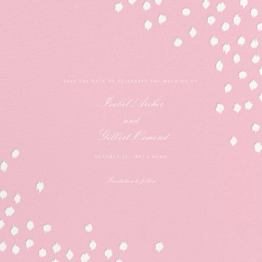 Ikat Dot (Save the Date) - Save the Date by Oscar de la Renta