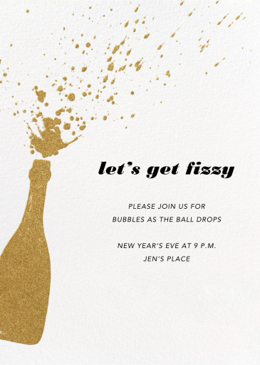 Champers - New Year's Eve Invitation by Paperless Post