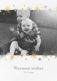 Snowflake Sparkle - Holiday Card by Little Cube