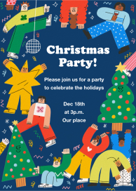 Jingle and Mingle - Christmas Party Invitation by Tess Smith-Roberts