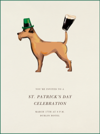 Irish Terrier by Paperless Post