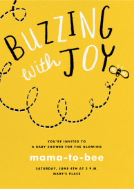 Buzzing with Joy - Baby Shower Invitation by Paperless Post