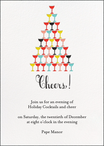 Garcon! My Glass is Empty - Invitation by Mr. Boddington's Studio