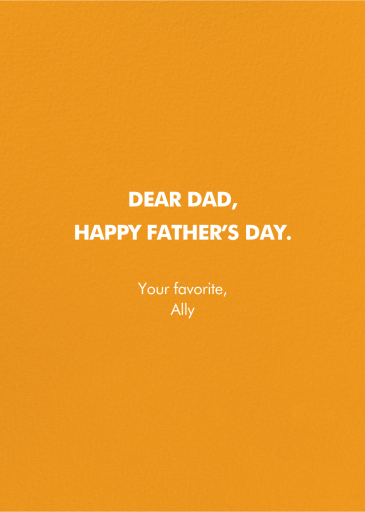 Drink of Choice - Greeting Card by Party Mountain - Back