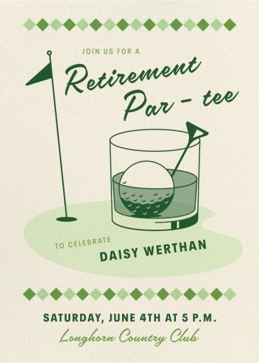 Golf Ball Garnish - Invitation by Paperless Post