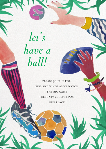 Illustrated Sports - Get-Together Invitation by Happy Menocal