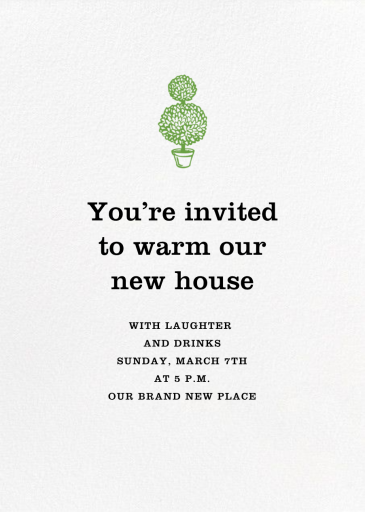 Ivory Plain - Housewarming Invitation by Paperless Post