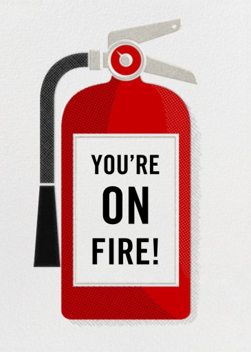 Fire Extinguisher - Graduation Card by Paperless Post