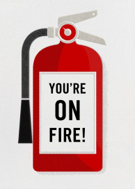 Fire Extinguisher - Graduation Card by Paperless Post