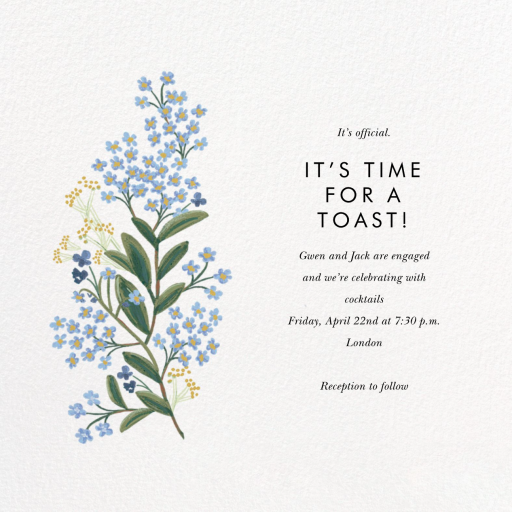 Forget-Me-Not - Engagement Party Invitation by Rifle Paper Co.