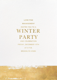 Simple Brushstroke - Corporate Holiday Party Invitation by Sugar Paper