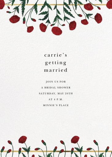 Pressed Poppies by Oscar de la Renta