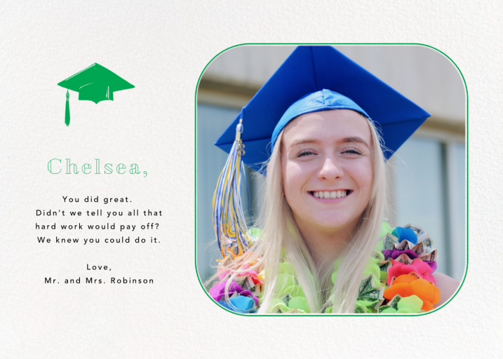Rounded Corners - Graduation Card by Paperless Post