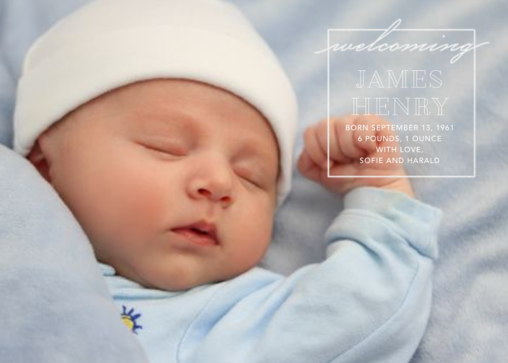 Welcome Window - Birth Announcement by Paperless Post