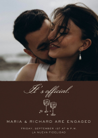 Crystal Glass Photo - Engagement Party Invitation by Paperless Post