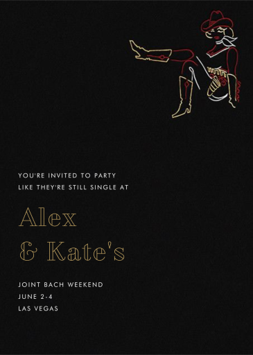 Vegas Bachelorette Party - Bachelor/Bachelorette Party Invitation by Paperless Post