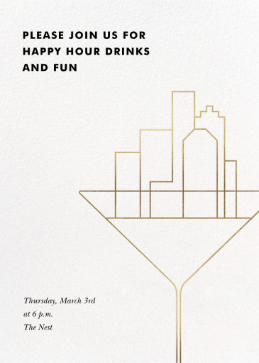 Cosmopolitan - Happy Hour Invitation by Paperless Post