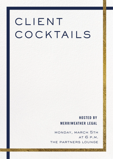 Overlapping Corners (Customizable Template) - Cocktail Party Invitation by Paperless Post