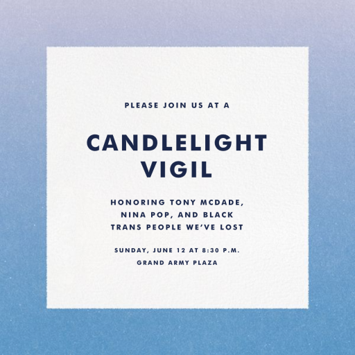 Gradient Border - Pride Invitation by Paperless Post