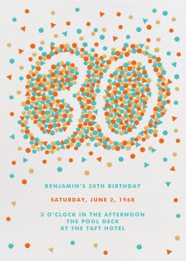 This Year is Shaping Up - 30th Birthday Invitation by Paperless Post
