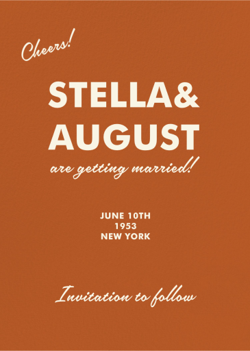 Retro Cheers - Save the Date by Paperless Post