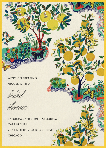 Exuberance - Bridal Shower Invitation by Schumacher