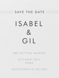 Collins Avenue (Save The Date) - Save the Date by Crane & Co.