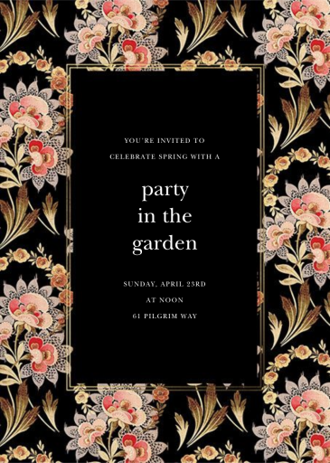 Flemish Tapestry - Party Invitation by Oscar de la Renta